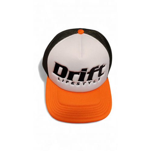 DRIFT LIFESTYLE TRUCKER sapka, olíva / narancs